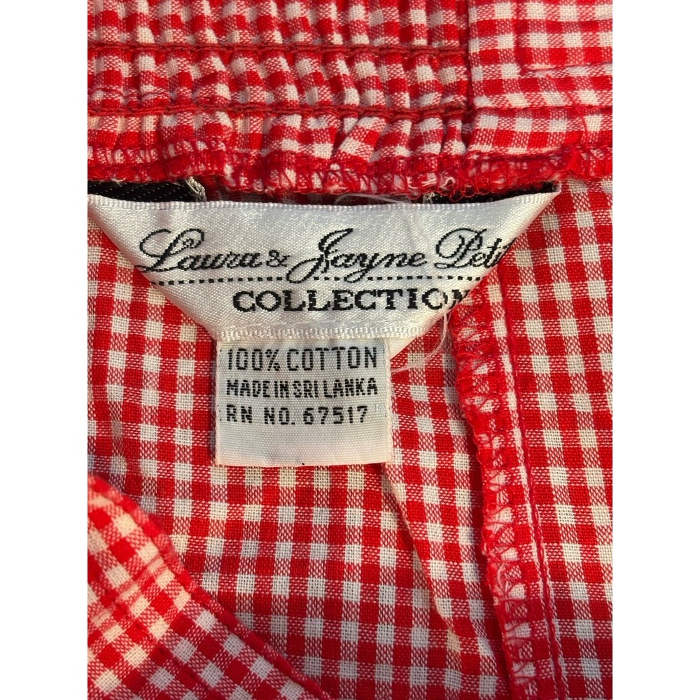 Vintage 80s Laura & Jayne Womens Gingham Midi Skirt Size 6 Twee Picnic Prairie - Picture 2 of 11